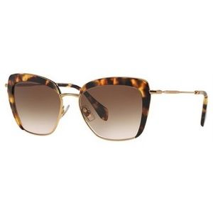 Miu Miu SMU52Q Sunglasses - Tortoise & Gold